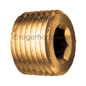 BOUCHON HEXAGONAL À TÊTE FRAISÉE 1/8'' NPT