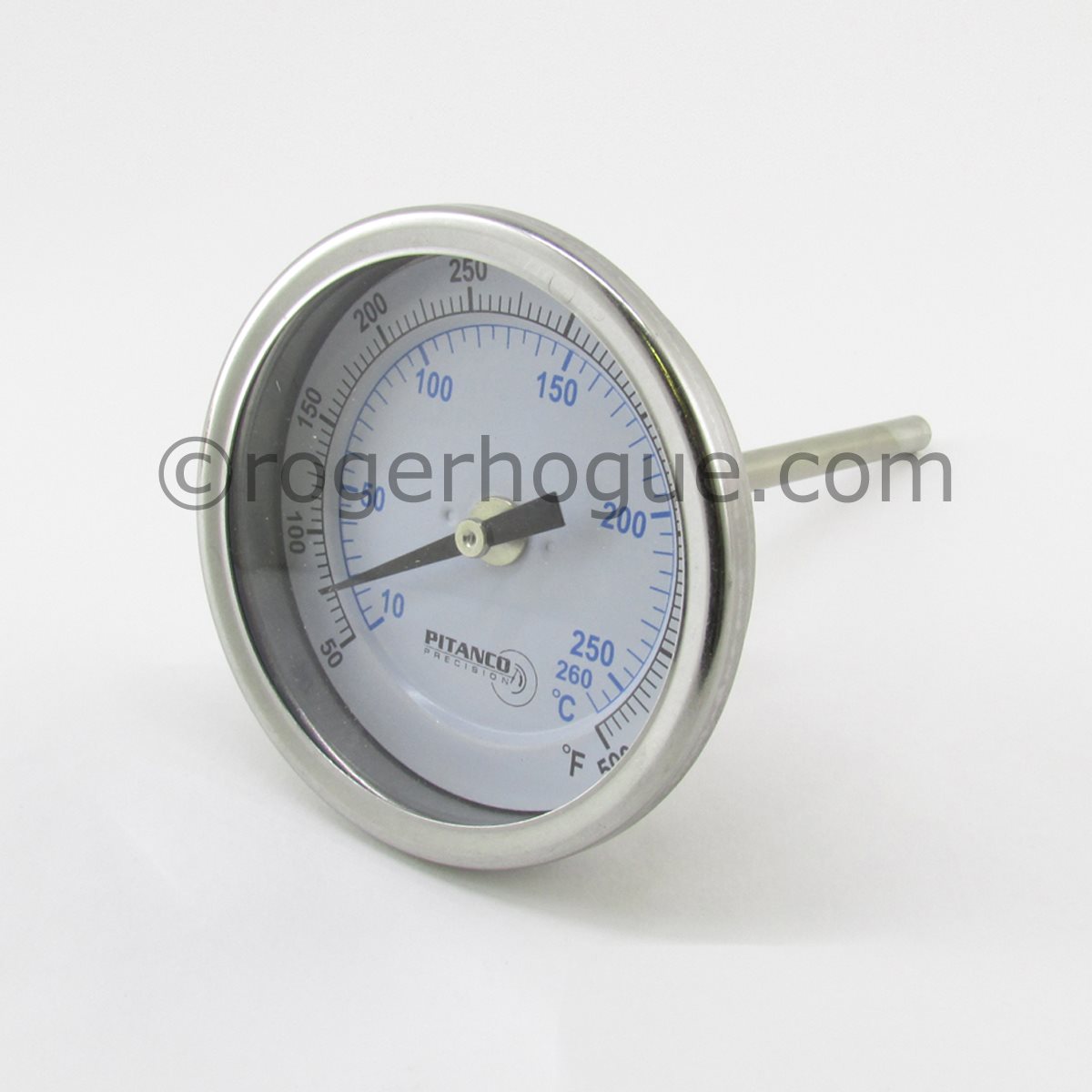 THERMOMÈTRE 50-500F/10-260C 3''DIAM. SONDE ARR. 4'' 1/2''NPT