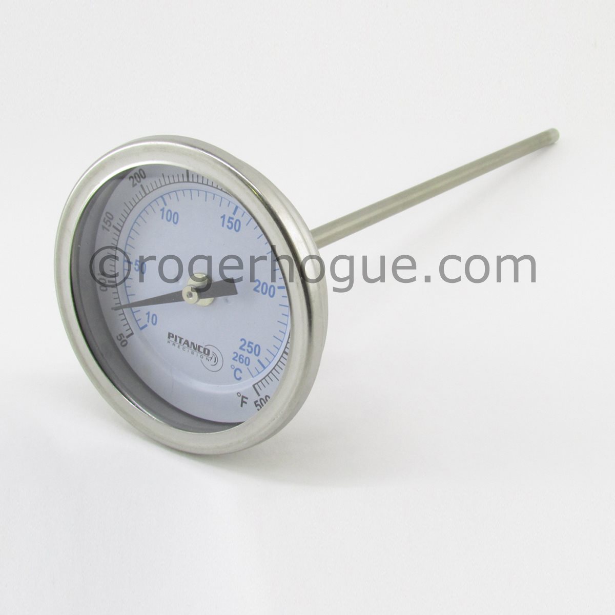 THERMOMÈTRE 50-500F/10-260C 3''DIAM. SONDE ARR. 9'' 1/2''NPT