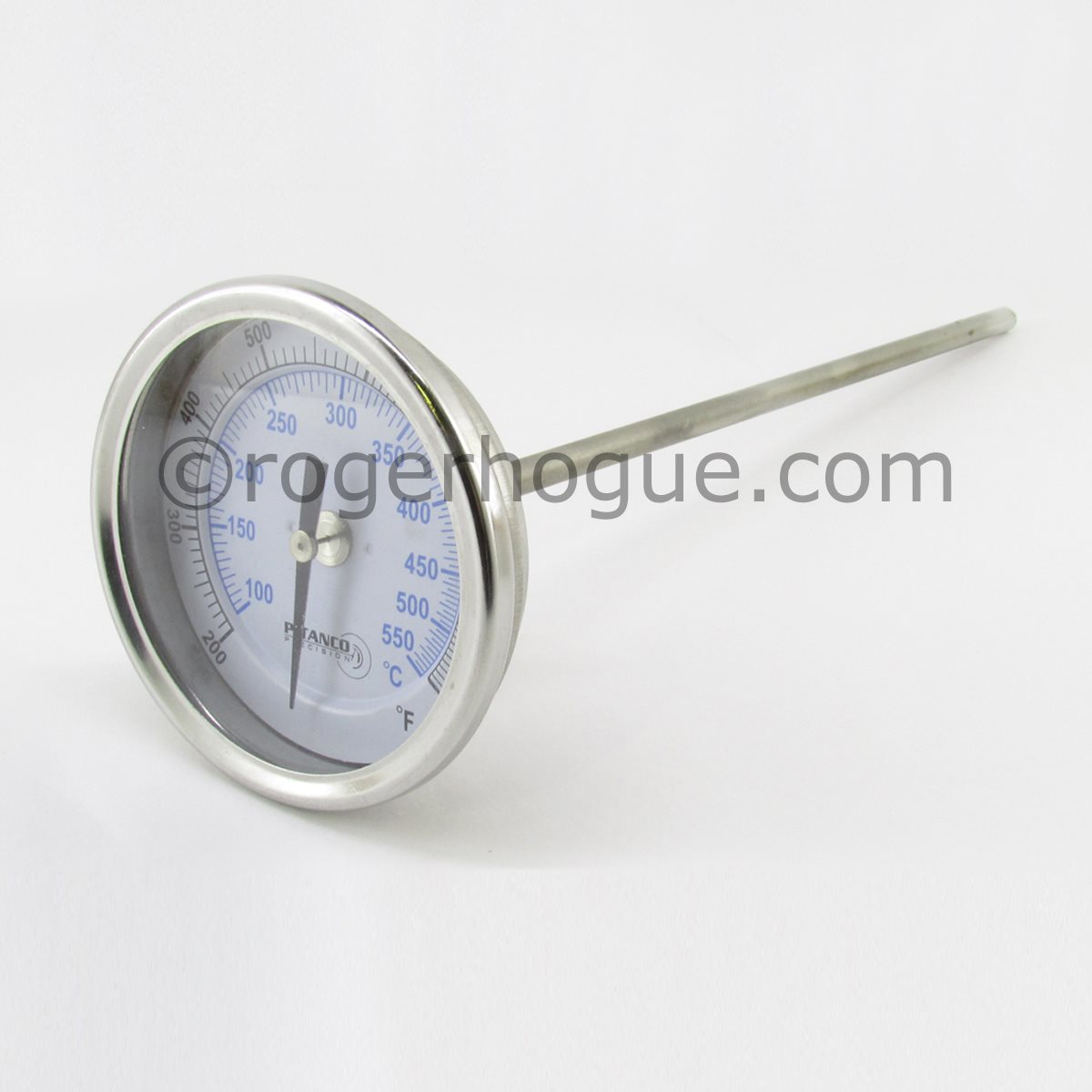 THERMOMÈTRE 200-1000F/90-540C 3''DIAM. SONDE ARR. 9'' 1/2''NPT